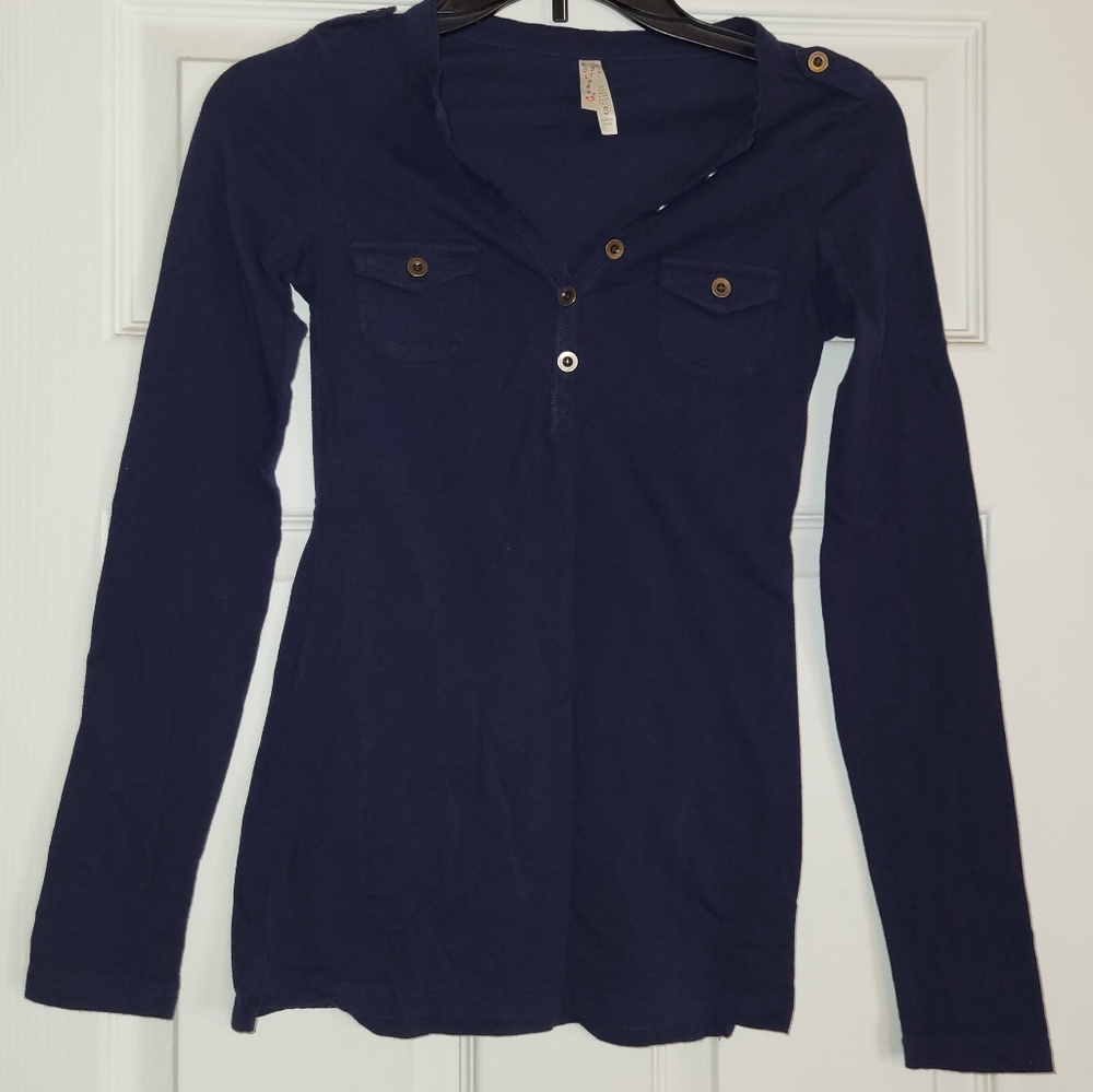 Navy Long Sleeve Shirt